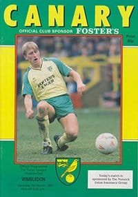 Norwich City v Wimbledon 07-Mar-1987