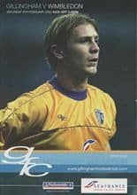 Gillingham v Wimbledon 09-Feb-2002