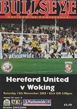 Hereford United v Woking 12-Nov-2005