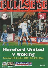 Hereford United v Woking 16-Oct-2004