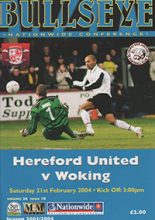 Hereford United v Woking 21-Feb-2004