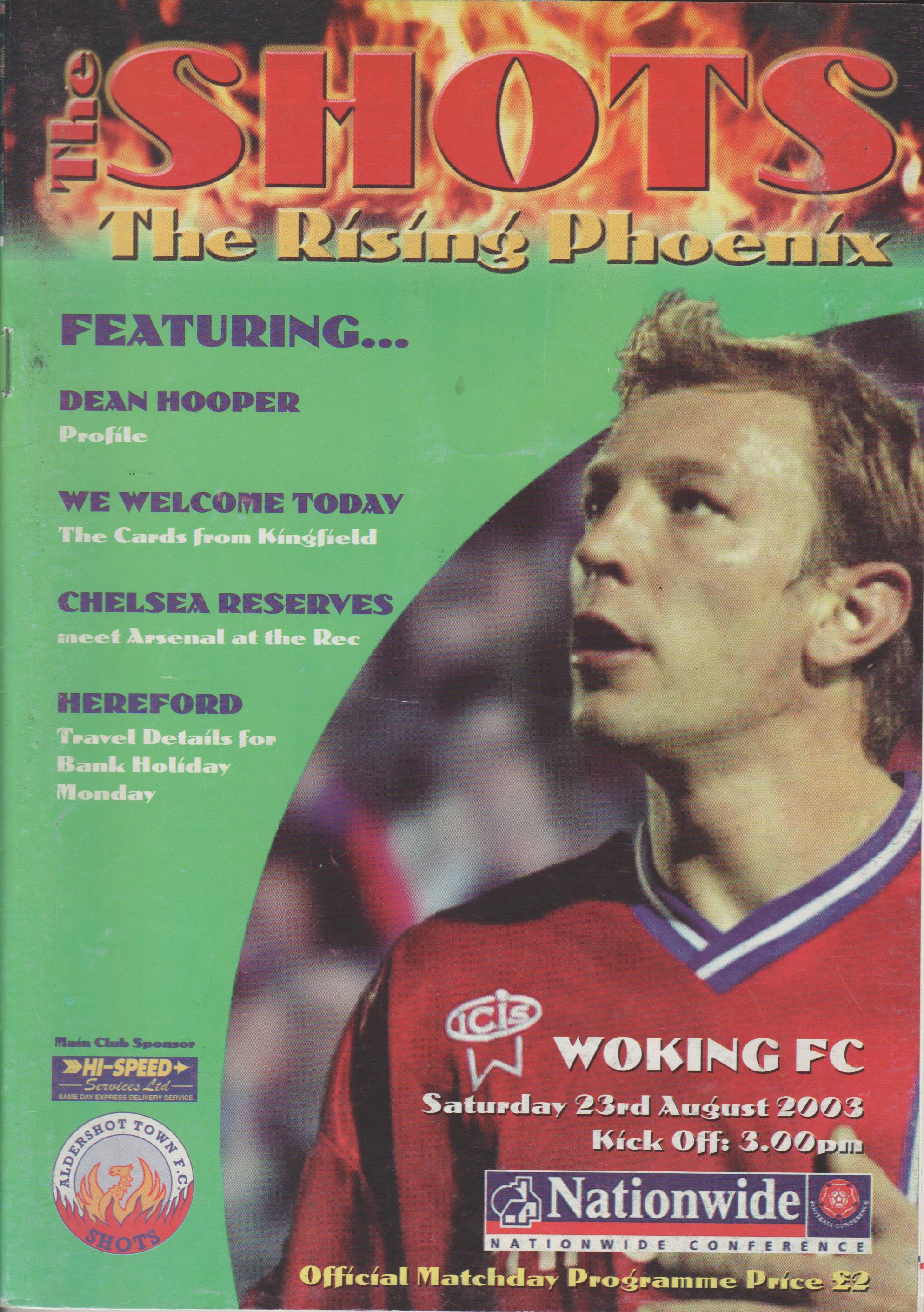 Aldershot Town v Woking  23-Aug-2003