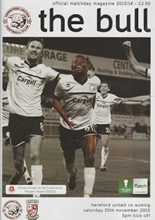 Hereford United v Woking 30-Nov-2013