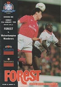 Nottingham Forest v Wolverhampton Wanderers 23-Jan-1994