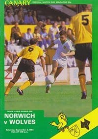 Norwich City v Wolverhampton Wanderers 03-Sep-1983