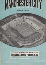 Manchester City v Wolverhampton Wanderers 17-Mar-1962