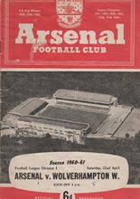 Arsenal v Wolverhampton Wanderers 22-Apr-1961