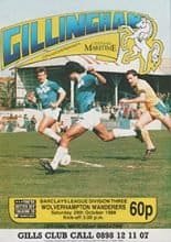 Gillingham v Wolverhampton Wanderers 29-Oct-1988