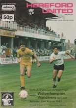 Hereford United v Wolverhampton Wanderers 29-Aug-1987