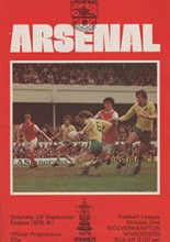 Arsenal v Wolverhampton Wanderers 29-Sep-1979