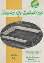 Norwich City v Wolverhampton Wanderers 02-Oct-1965