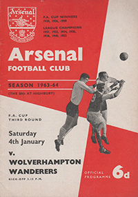 Arsenal v Wolverhampton Wanderers 04-Jan-1964