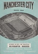 Manchester City v Wolverhampton Wanderers 05-Sep-1959