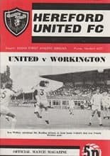 Hereford United v Workington 02-Sep-1972