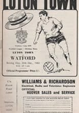 Luton Town v Watford 26-Dec-1968