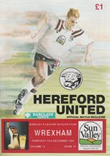 Hereford United v Wrexham 26-Dec-1991