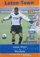 Luton Town v Wrexham 28-Oct-2000