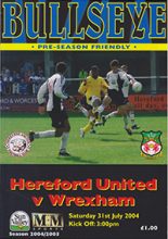 Hereford United v Wrexham 31-Jul-2004