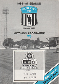 Bath City v Yeovil Town 15-Apr-1987