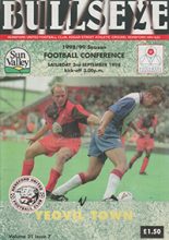 Hereford United v Yeovil Town 03-Oct-1998
