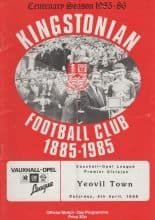 Kingstonian v Yeovil Town 05-Apr-1986