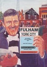 Fulham v York City 10-Oct-1987