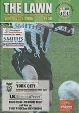 Forest Green Rovers v York City 10-Sep-2005