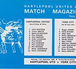 Hartlepool United v York City 11-Dec-1982