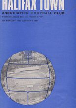 Halifax Town v York City 11-Jan-1969