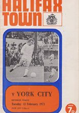 Halifax Town v York City 13-Feb-1973