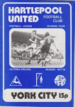 Hartlepool United v York City 14-Mar-1978
