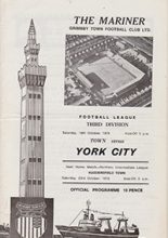 Grimsby Town v York City 16-Oct-1976