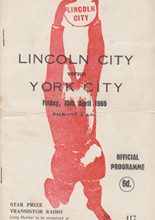 Lincoln City v York City 16-Apr-1965