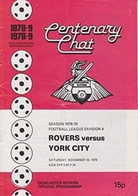 Doncaster Rovers v York City 18-Nov-1978