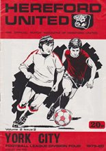 Hereford United v York City 18-Aug-1979