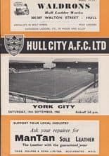 Hull City v York City 18-Sep-1965