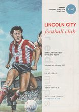 Lincoln City v York City 01-Feb-1992