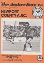 Newport County v York City 01-Sep-1979