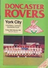 Doncaster Rovers v York City 20-Feb-1981