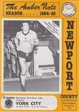 Newport County v York City 20-Mar-1985