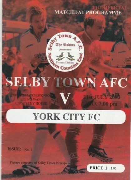 Selby Town v York City 21-Jul-2003