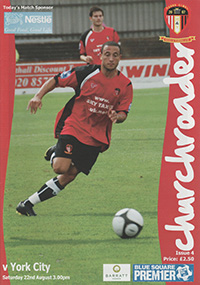 Hayes & Yeading United v York City 22-Aug-2009