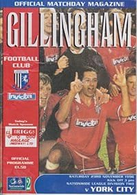 Gillingham v York City 23-Nov-1996