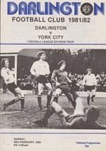 Darlington v York City 28-Feb-1982