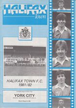 Halifax Town v York City 02-Jan-1982