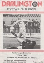 Darlington v York City 03-Jan-1981