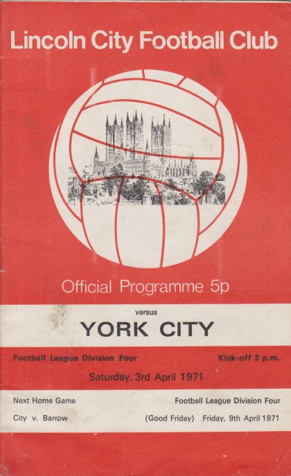 Lincoln City v York City 03-Apr-1971