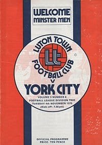 Luton Town v York City 04-Nov-1975