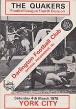 Darlington v York City 04-Mar-1978