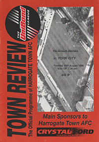 Harrogate Town v York City 06-Aug-1996